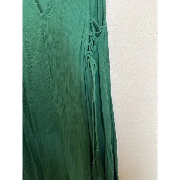 Free People Intimately Embroidered Mini Sleevless Crepe Tunic Dress EUC Sz M - Picture 9 of 16